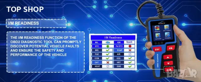 Диагностика за автомобили OBD2 DH300 от 2024г. DonosHome, снимка 16 - Аксесоари и консумативи - 49156868