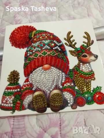 Диамантени коледни картички , снимка 7 - Други - 52764329