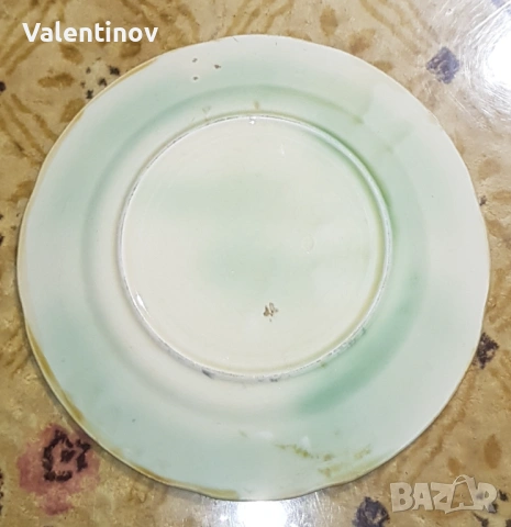 Старинна керамична чиния Жана д'Арк , снимка 4 - Антикварни и старинни предмети - 53206407