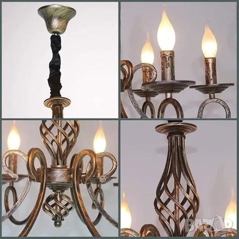 Античен висящ абажур Рустик френски класически аристократичен Селски