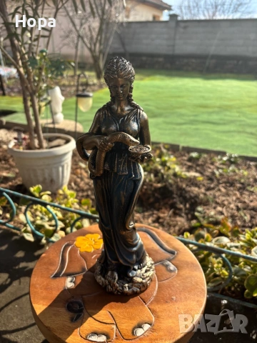 Статуетка Хигия 30см., снимка 6 - Статуетки - 53536598