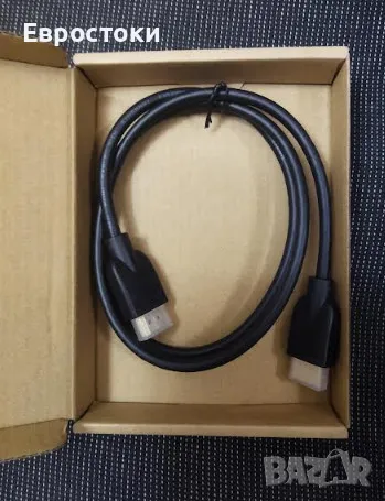 Amazon Basics 4K HDMI кабел 0.9 метра, мъжки към мъжки, 18Gbps висока скорост с Ethernet, 4K@60Hz, снимка 8 - Стойки, 3D очила, аксесоари - 48239193