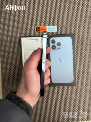 КАТО НОВ!/*ЛИЗИНГ*/ iPhone 13 Pro 128Gb Sierra Blue, снимка 7 - Apple iPhone - 52627141