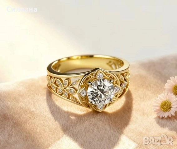 Дамски пръстен от висококачествена медицинска стомана , снимка 2 - Пръстени - 53773068