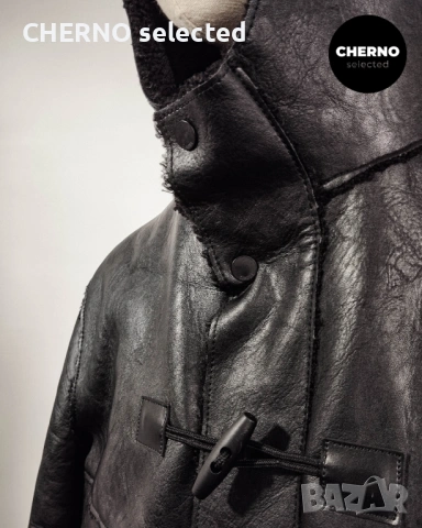 Мъжко дълго шерпа яке • палто тип дъфъл от изкуствена кожа CINQUE Faux Leather Dufflecoat - L , снимка 16 - Якета - 53670123
