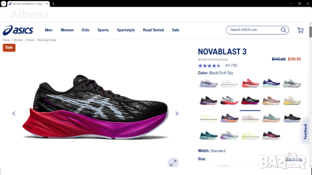 Asics Novablast 3 Women Shoes Размер EUR 39,5 / UK 6 дамски маратонки 116-14-S, снимка 2 - Маратонки - 44928080