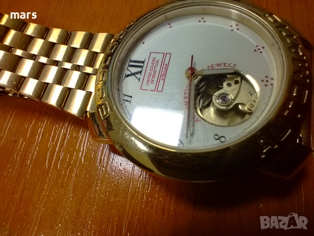 Bulova Ecology United Colors of Benetton By Bulova Automatic Open Heart BN596, снимка 9 - Мъжки - 51974239