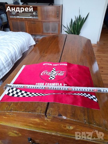 Старо флагче флаг Кока Кола,Coka Cola F1 Turkish GP 2006, снимка 3 - Други ценни предмети - 41894889