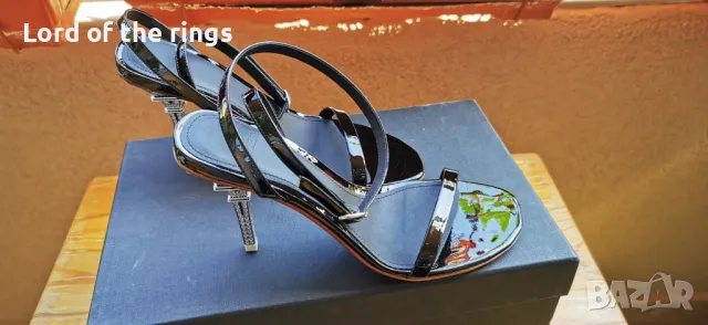 Оригинални маркови дамски обувки VETEMENTS Eiffel Tower - 37 номер, снимка 2 - Дамски елегантни обувки - 49992818