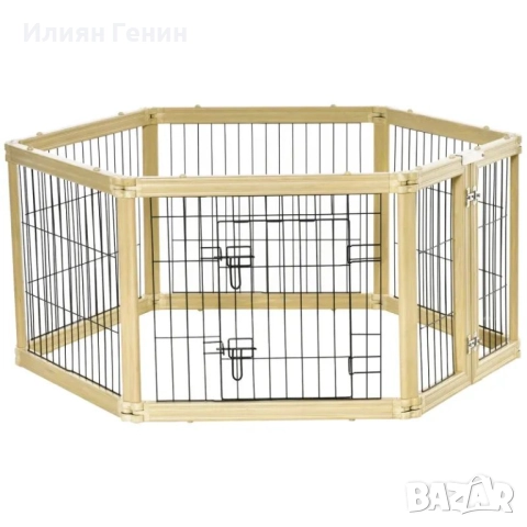 PawHut Кошарка за кученца „Направи си сам“ 6 решетки, снимка 2 - За кучета - 51792289