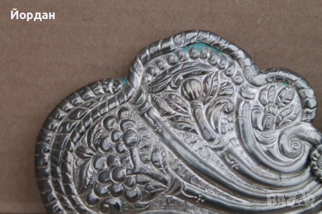 Сребърна възрожденска пафта, снимка 2 - Антикварни и старинни предмети - 53862912