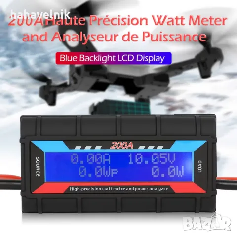 ВАТМЕТЪР/ АМПЕРМЕТЪР/ ВОЛТМЕТЪР ЦИФРОВ WATT METER ВАТ МЕТЪР LCD модел 2, снимка 9 - Друга електроника - 50324126