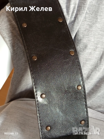 Дамски кожен колан с голяма красива катарама тока стилен дизайн 26578, снимка 5 - Колани - 51894036