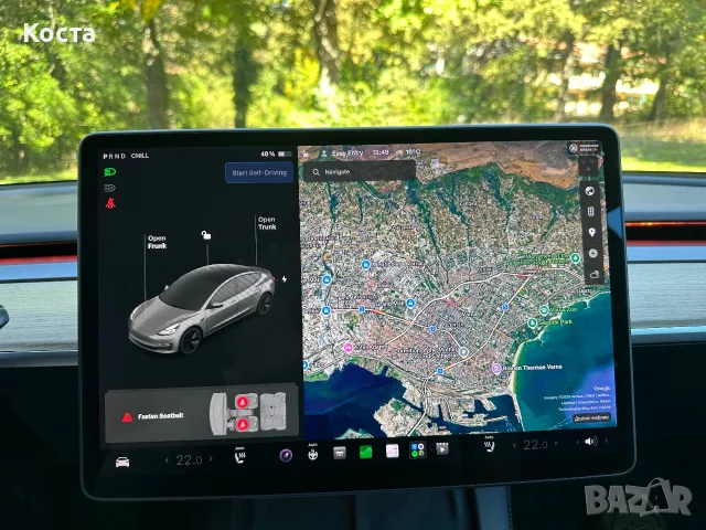 Tesla Model 3 SR+ PPF FSD Matrix, снимка 12 - Автомобили и джипове - 56338277