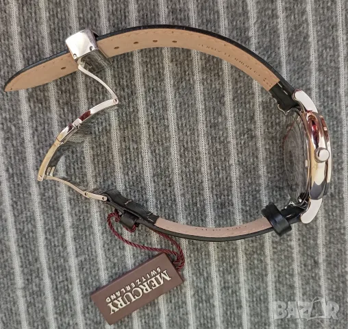 Mercury Swiss Made ръчен часовник 36мм, сребърен, снимка 6 - Други - 55961645