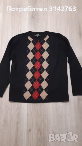 Дамски пуловер от лаймска вълна. , снимка 2 - Блузи с дълъг ръкав и пуловери - 47469468