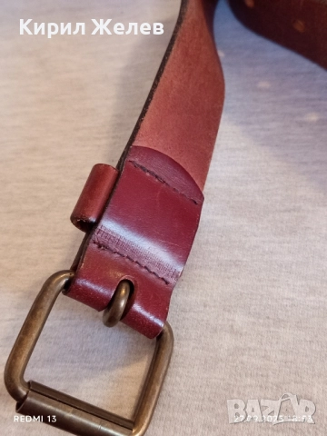 Оригинален марков кожен колан ХОЛАНДСКИ ДИЗАИН 26612, снимка 5 - Колани - 51859309