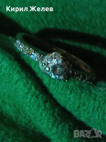 ЕЛЕГАНТЕН СКЪПОЦЕНЕН СРЕБЪРЕН ДИЗАЙНЕРКИ АРТ ПРЪСТЕН СРЕБРО 925 с ИСКРЯЩИ ЦИРКОНИ 33136, снимка 6 - Пръстени - 39666740