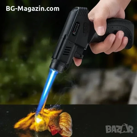 Мощна мини ръчна газова горелка домашна за запояване барбекю крем брюле кухненска готвене запалка, снимка 6 - Поялници и запояване - 51050012