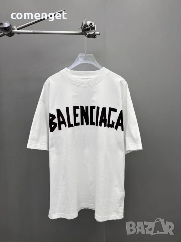 ОВЪРСАЙЗ тениски с BALENCIAGA дизайн, 6 цвята! Или поръчай с ТВОЯ идея!, снимка 3 - Тениски - 53652105