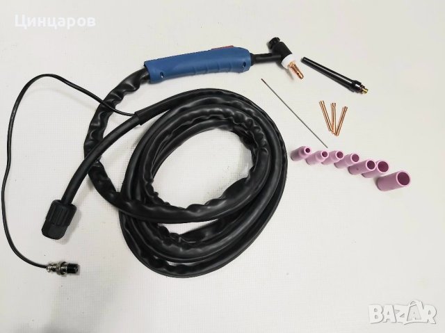 TIG/WIG аргон шланг дължина 4м.резбова връзка машина