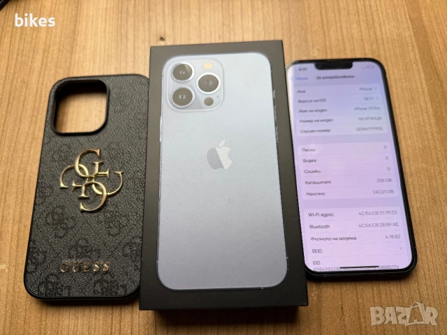 iPhone 13 pro blue 256gb ТОП СЪСТОЯНИЕ 300€ 83%🔋