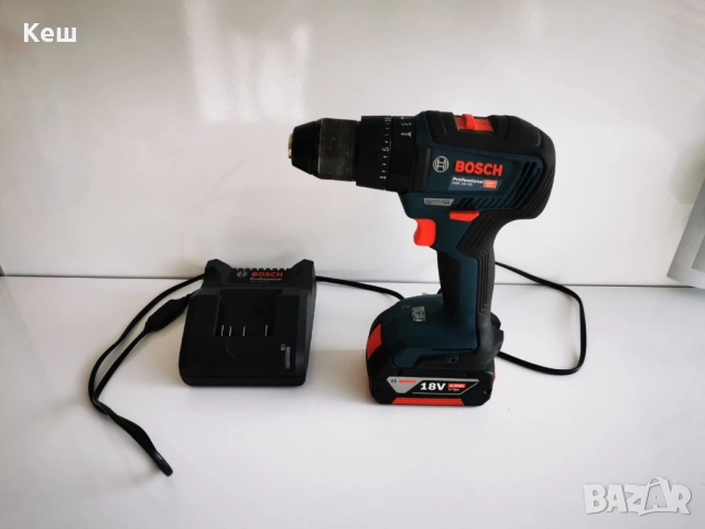 Винтоверт BOSCH GSB 18V-55  безчетков,двускоростен с удар+батерия