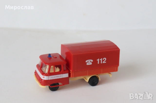 SPM H0 1/87 ROBUR РОБУР ПОЖАРНА КАМИОН МОДЕЛ, снимка 6 - Колекции - 53655243