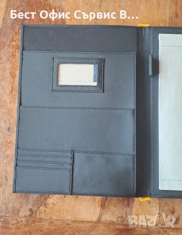 папка луксозна за документи черен с жълто без/с цип Марксман Marksman Размер А4 , снимка 3 - Ученически пособия, канцеларски материали - 52317836