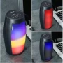Преносима LED тонколона ZQS1202, Bluetooth, Micro SD, USB, FM радио, LED светлина, снимка 11