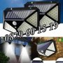 3 броя LED Соларна лампа, четворна 100LED сензорна соларна лампа, снимка 1