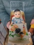 стара метална играчка /кукла в метална детска количка / , снимка 12