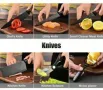 Kухненски комплект ножове – 6 части, снимка 4