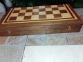 Шах табла 48/48 от соца с дървени фигури и пулове, снимка 16
