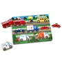 Дървен пъзел с превозни средства Melissa & Doug – интерактивна обучаема играчка за малки деца, снимка 2