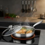 Тиган с капак Goldmann Fusionhex Pro, Дълбок, Незалепващо Покритие, Неръждаема стомана, снимка 2