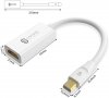 Syncwire Mini DisplayPort към HDMI адаптер - 21 см/бял, снимка 2