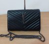  Луксозна Черна чанта YSL код SG67ZA, снимка 4