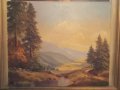Прекрасна маслена картина пейзаж, снимка 3