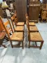 Комплект трапезни столове от дъбов масив, снимка 7