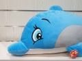 Нов голям плюшен делфин в син цвят, 90см, снимка 2