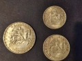 Лот 20, 50 и 100 франка Люксембург 1946 г. сребро, снимка 2