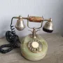 Стар винтидж арт старинен античен телефон, снимка 4