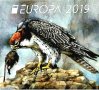 Чисти марки в карнетка Европа СЕПТ Птици 2019 България, снимка 2