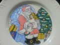 български порцелан чиния коледа дядо мраз , снимка 3