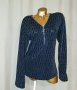L/XL Черна еластична блуза със сребрист брокат , снимка 1 - Блузи с дълъг ръкав и пуловери - 44363400
