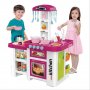 Кухня със светещи котлони, реалистични звуци и течаща вода-38 см Детска играчка сглобяема оборудвана, снимка 7