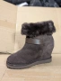 Ботуши / боти на платформа ASH Topo Suede Shearling Cuff Yes номер 37 ,5, снимка 9