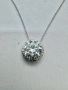 Сребърно колие с мойсанит (Диамант) 5 карата, снимка 9