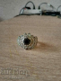 Голям сребърен пръстен с камъни, снимка 1 - Пръстени - 44685997